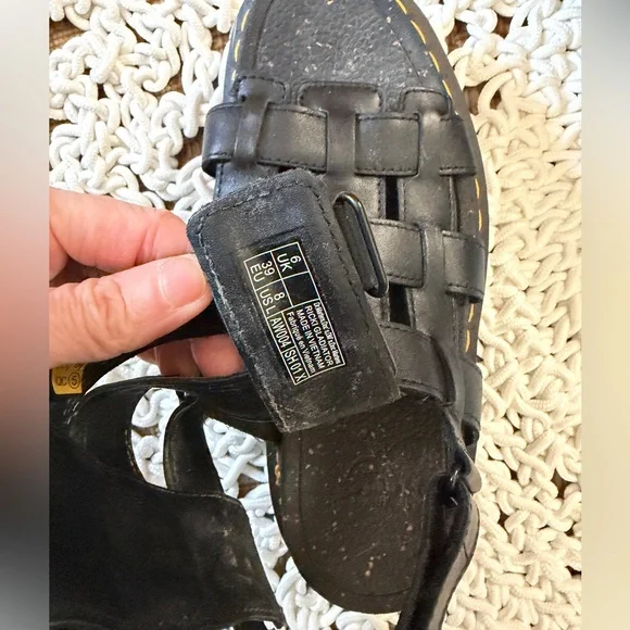 Dr Martens RICKI NAPPA LUX LEATHER PLATFORM GLADIATOR SANDALS - Picture 10 of 15